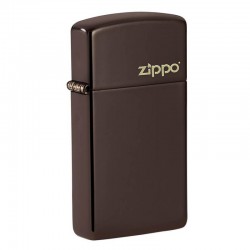 Briquet ZIPPO 49266ZL Slim Brown Zippo Logo