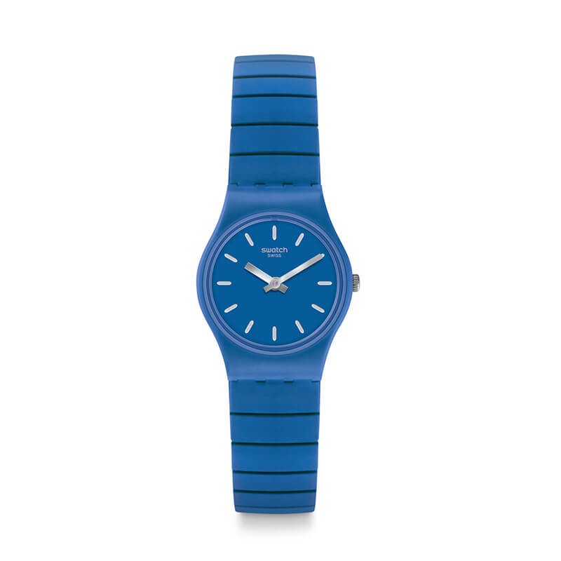 Montre swatch fashion femme bleue