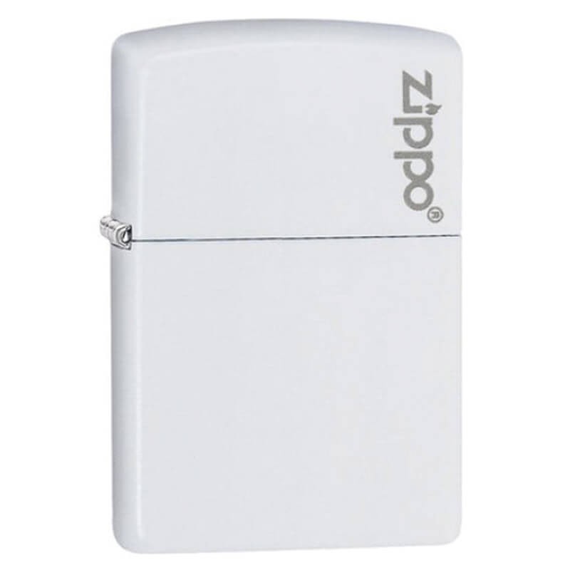 Briquet ZIPPO 214ZL White Matte with Zippo Logo