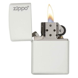 Briquet ZIPPO 214ZL White Matte with Zippo Logo