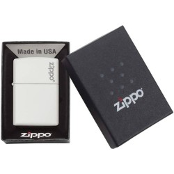 Briquet ZIPPO 214ZL White Matte with Zippo Logo