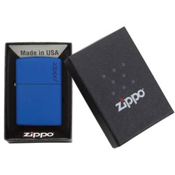 Briquet ZIPPO 229ZL Royal Blue Matte with Zippo Logo