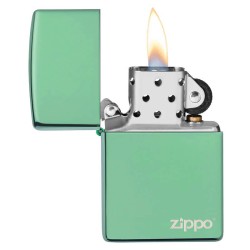 Briquet ZIPPO 28129ZL High Polish Green Zippo Logo