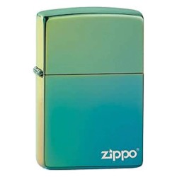 Briquet ZIPPO 49191ZL Classic High Polish Teal Zippo Logo