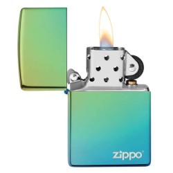 Briquet ZIPPO 49191ZL Classic High Polish Teal Zippo Logo