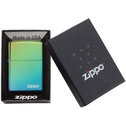 Briquet ZIPPO 49191ZL Classic High Polish Teal Zippo Logo