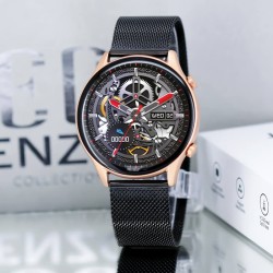 Montre Connectée Homme Enzo Collection EC200-PINK-SS-BLACK