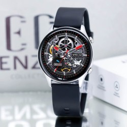 Montre Connectée Unisexe Enzo Collection EC200-SILVER-BLACK