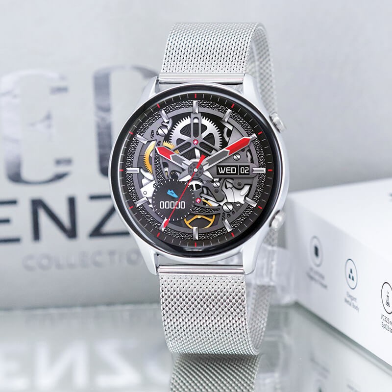 Montre Connectée Homme Enzo Collection EC200-SILVER-SS-SILVER